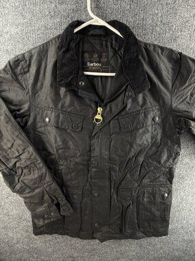 Barbour International Winter Ariel Waxed Jacket Full Zip SAMPLE Pockets Outdoor